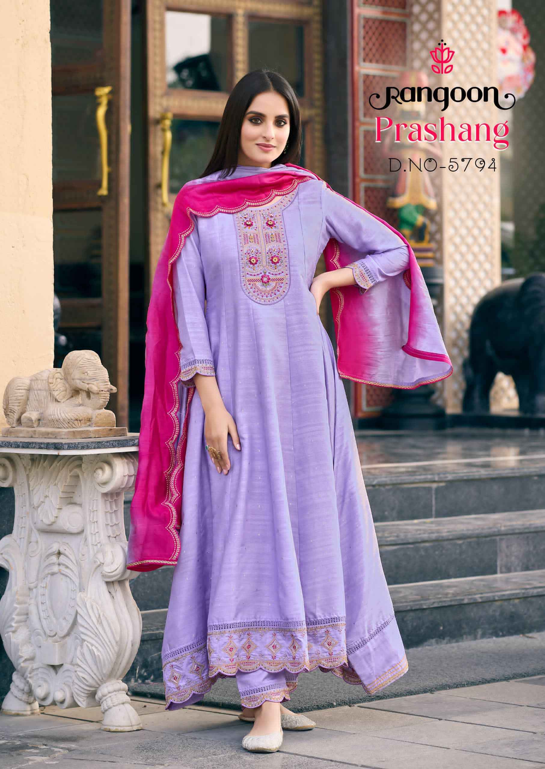 Rangoon Prashang Viscouse Kurti Combo 6 pcs Catalogue