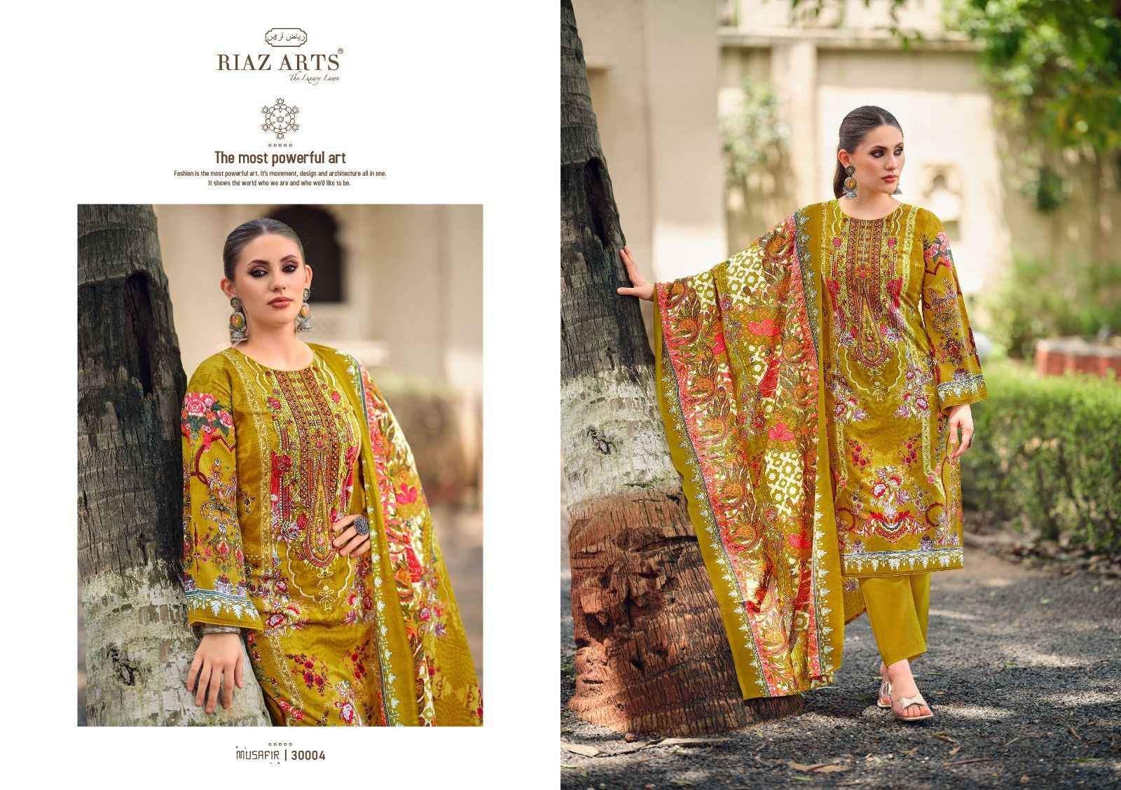 Riaz Arts Musafir Vol 19 Lawn Cotton Dress Material 8 pcs Catalogue