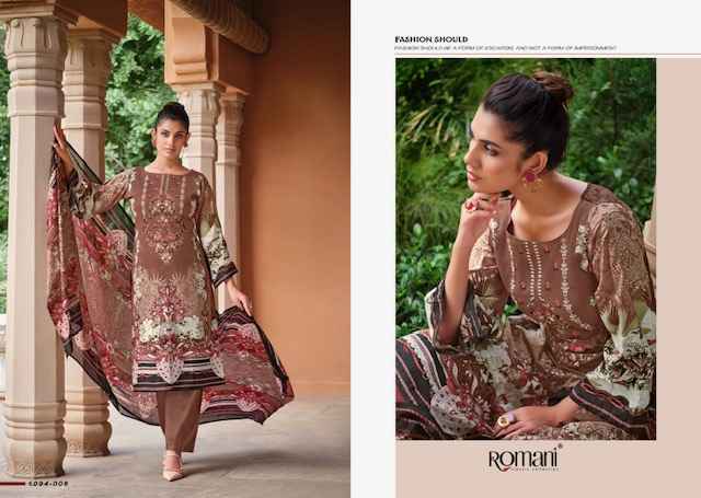 Romani Aarzu Vol 11 Cotton Dress Material 8 pcs Catalogue