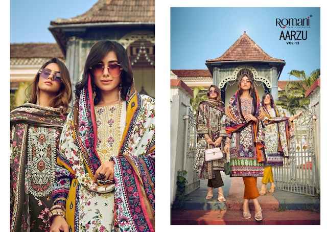 Romani Aarzu Vol 13 Cotton Dress Material 8 pcs Catalogue