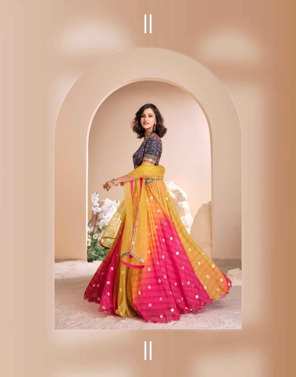 Sayuri Designer Sawaymvar Viscose Jacquard Lehenga Choli 3 pcs Catalogue