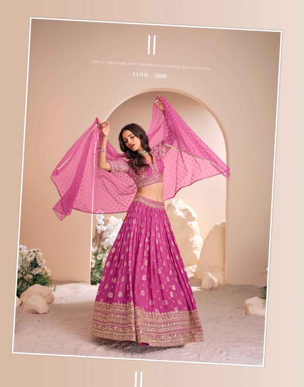Sayuri Designer Sawaymvar Viscose Jacquard Lehenga Choli 3 pcs Catalogue