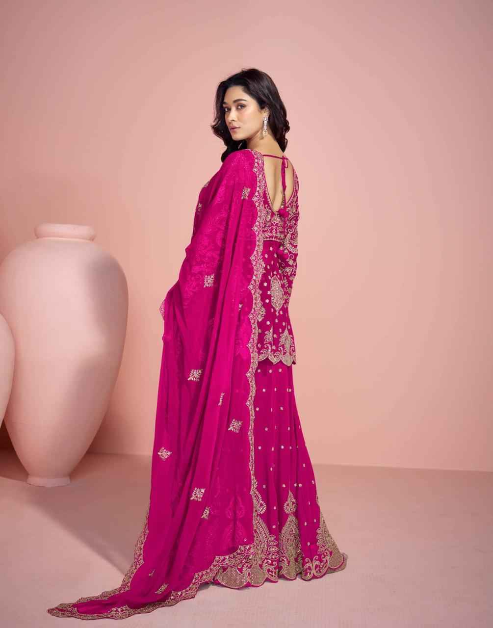 Sayuri Designer Veera Readymade Georgette Dress 3 pcs Catalogue