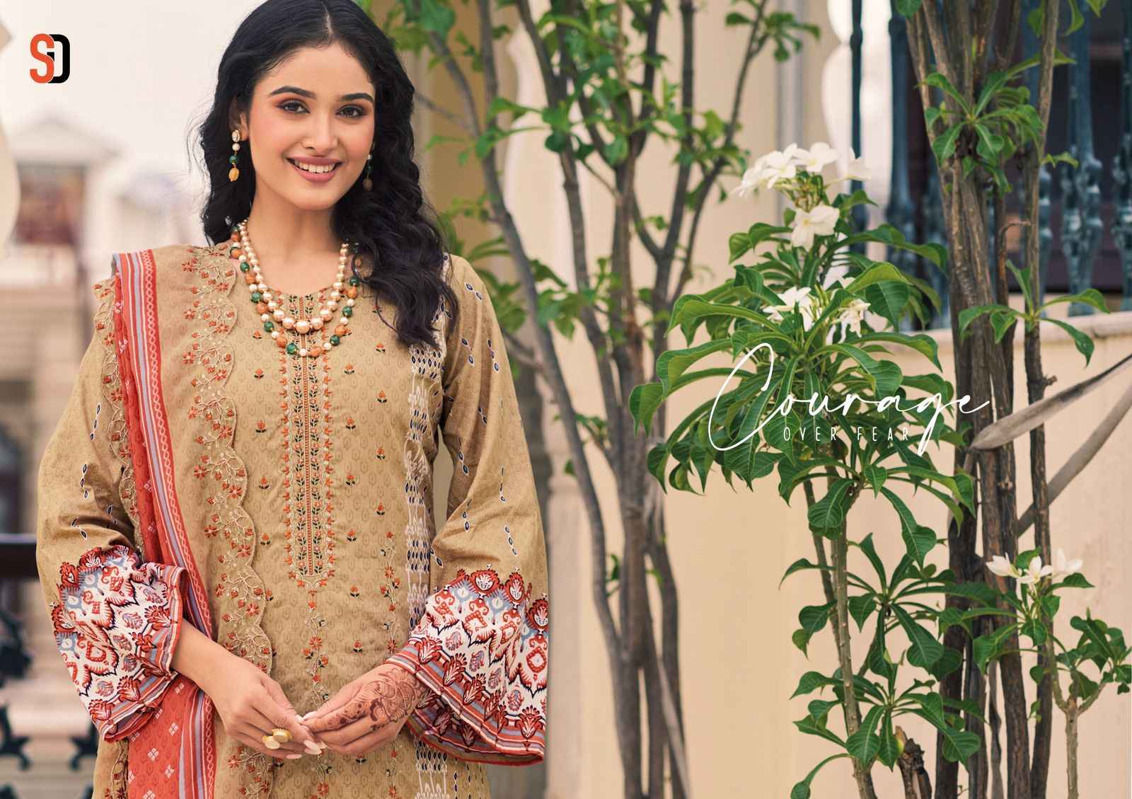 Shraddha Designer Bin Saeed Lawn Collection Vol 13 Cotton Dress Material 8 pcs Catalogue