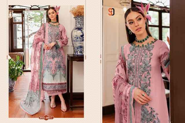 Shraddha Designer Bliss Vol 6 Lawn Cotton Dress Material 4 pcs Catalogue