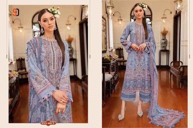 Shraddha Designer Bliss Vol 6 Lawn Cotton Dress Material 4 pcs Catalogue