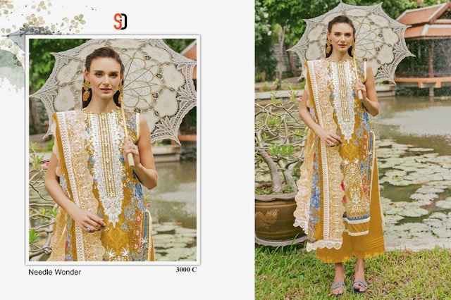 Shraddha Designer Needle Wonder Vol 3 Cotton Dress Material 4 pcs Catalogue