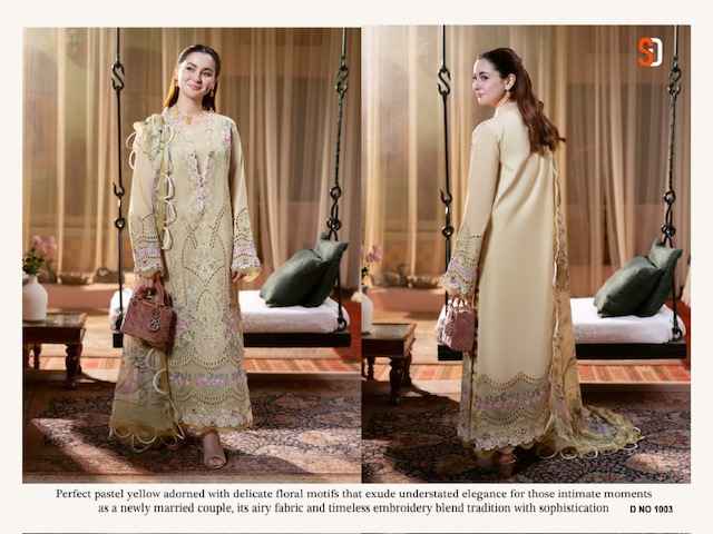 Shraddha Designer Ombre Cotton Dress Material 4 pcs Catalogue