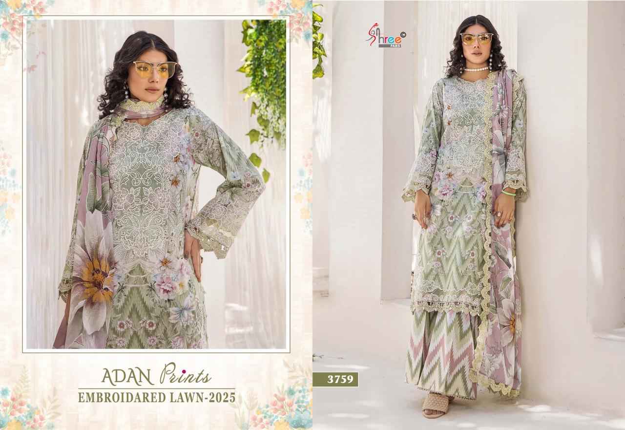 Shree Fabs Adan Prints Cotton Dress Material 7 pcs Catalogue