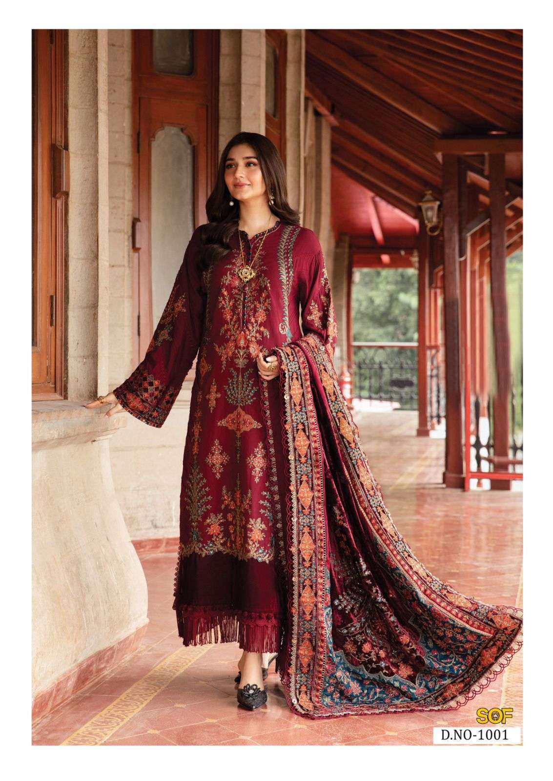 Shree Om Fab Asim Jofa Cotton Dress Material 6 pcs Catalogue