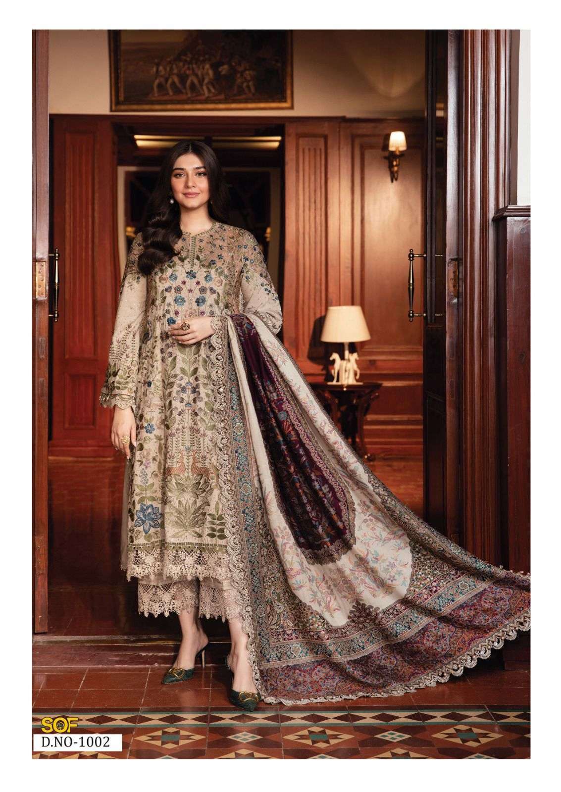 Shree Om Fab Asim Jofa Cotton Dress Material 6 pcs Catalogue