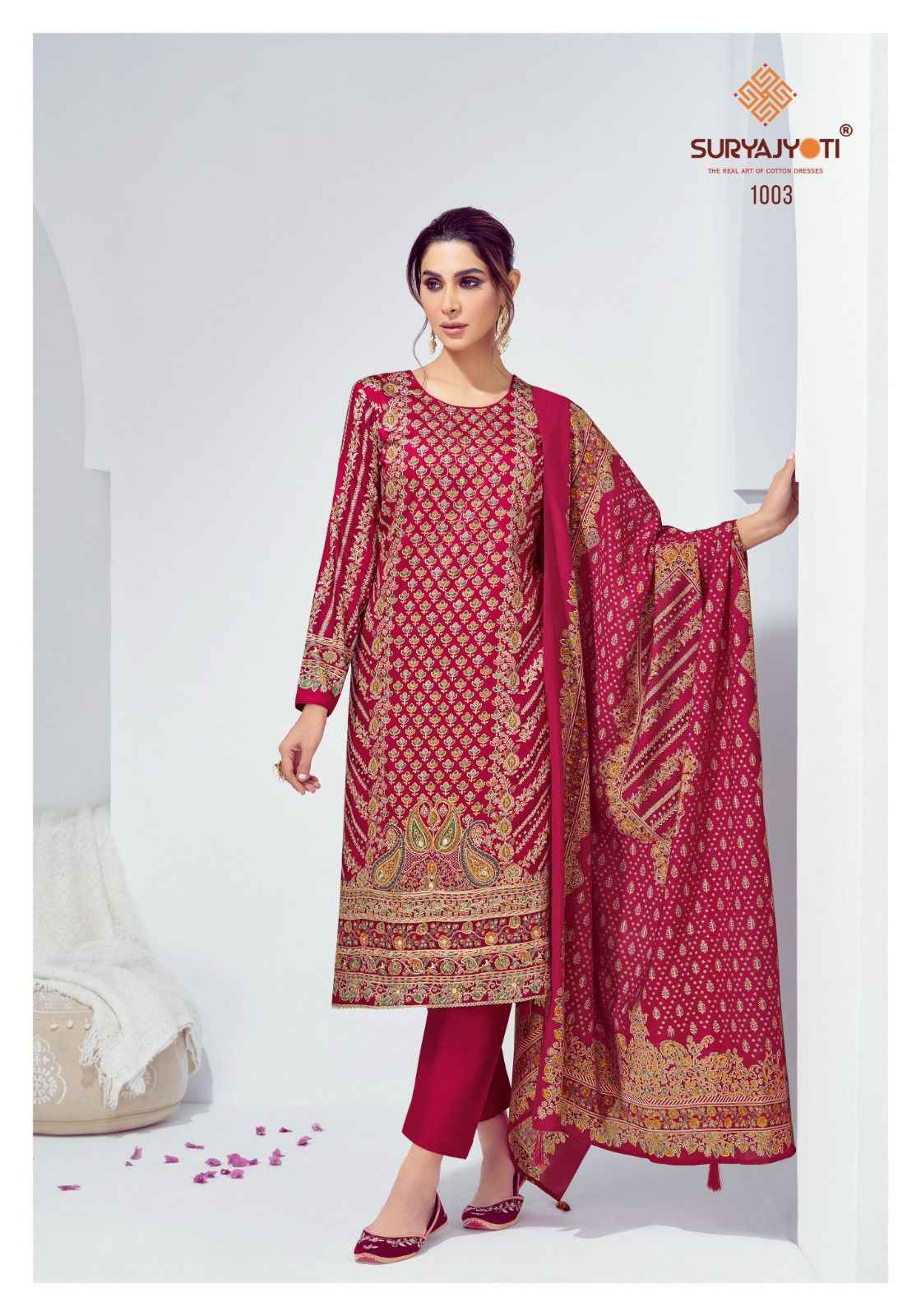 Suryajyoti Kena Vol 1 Jam Satin Dress Material 8 pcs Catalogue