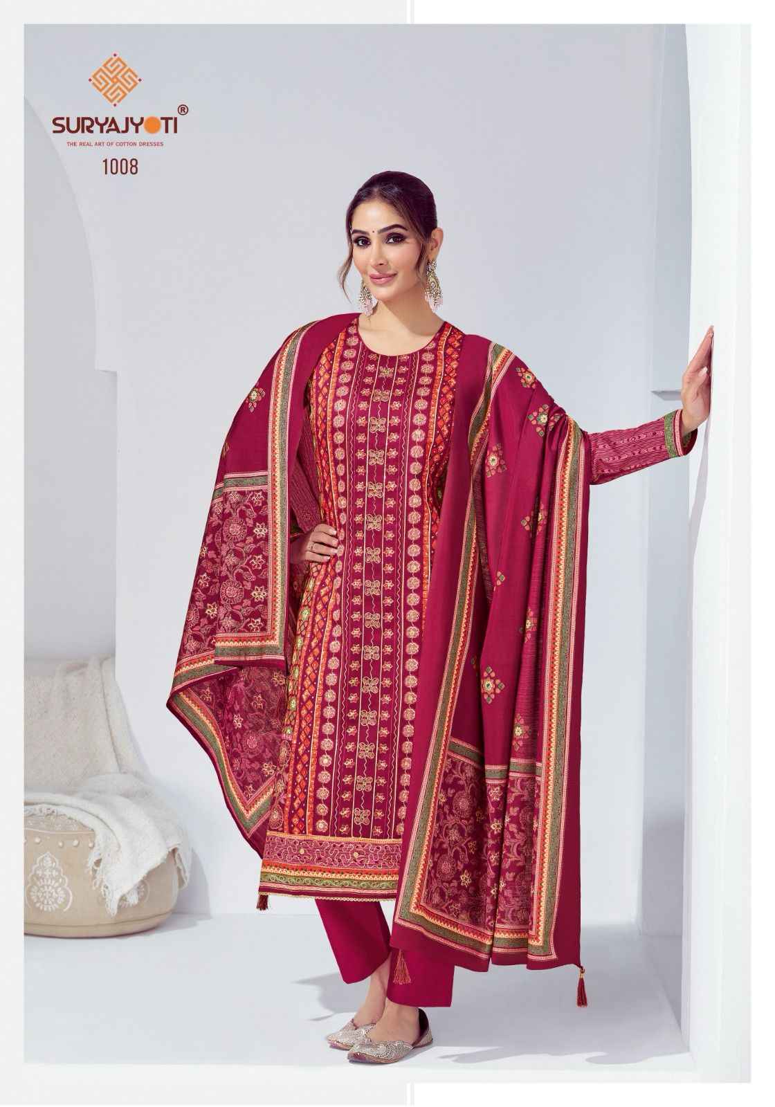 Suryajyoti Kena Vol 1 Jam Satin Dress Material 8 pcs Catalogue