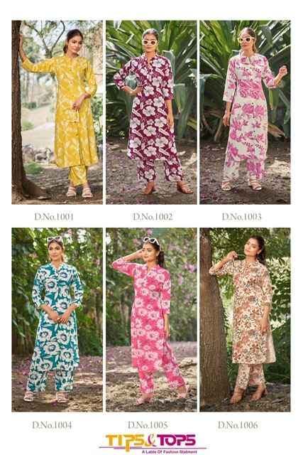 Tips & Tops Cindrella Vol 3 Rayon Co-ord Set 6 pcs Catalogue