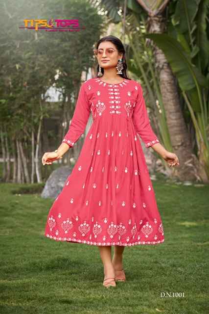 Tips & Tops Lakhnavi Vol 3 Rayon Gown 6 pcs Catalogue