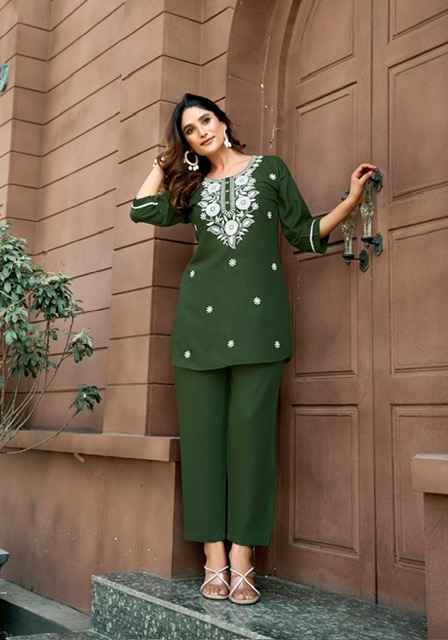 Tips & Tops Polo Rayon Co ord Set 6 pcs Catalogue
