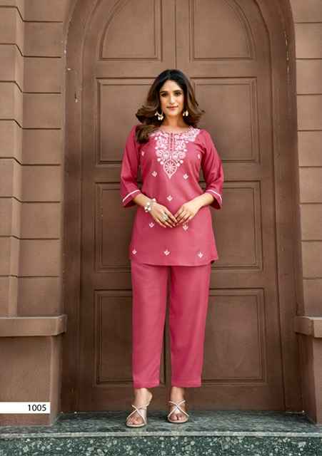 Tips & Tops Polo Rayon Co ord Set 6 pcs Catalogue