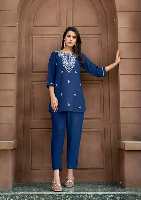 Tips & Tops Polo Rayon Co ord Set 6 pcs Catalogue