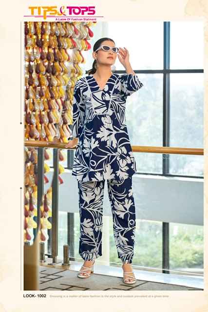 Tips & Tops Viona Rayon Co Ord Set 6 pcs Catalogue