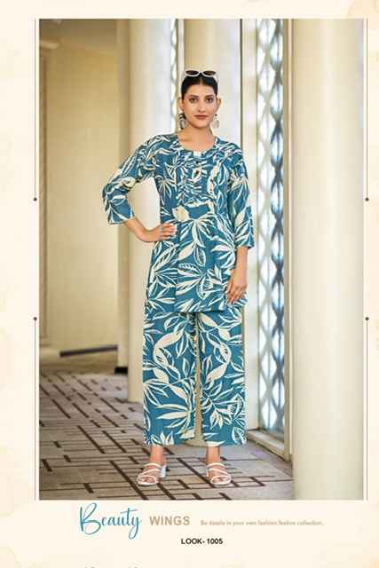 Tips & Tops Viona Rayon Co Ord Set 6 pcs Catalogue
