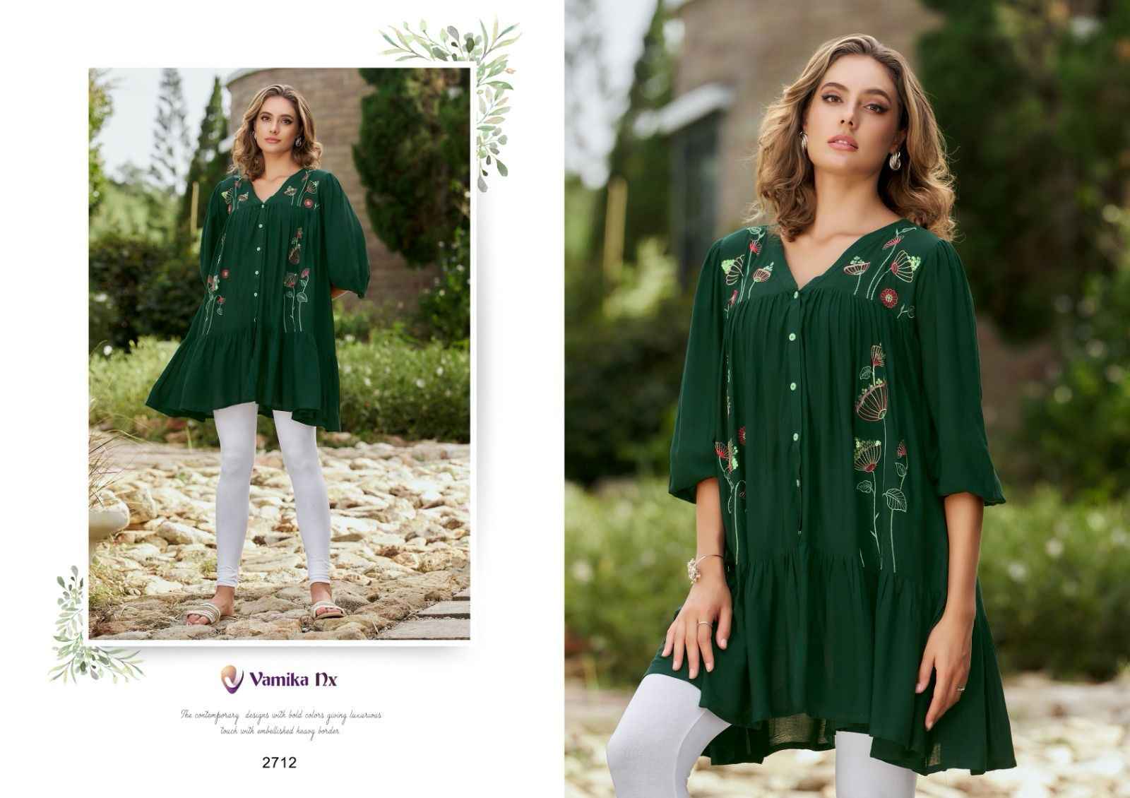 Vamika NX Rang Mahal Vol 3 Rayon Kurti 5 pcs Catalogue