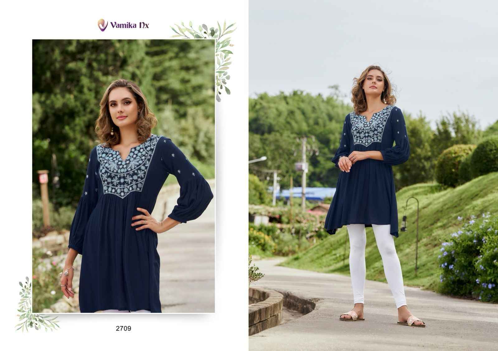 Vamika NX Rang Mahal Vol 3 Rayon Kurti 5 pcs Catalogue