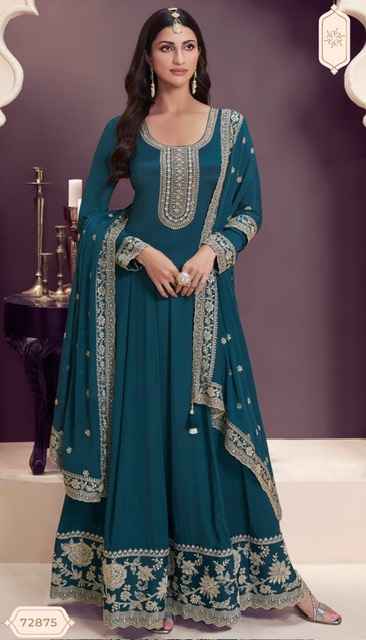 Vinay Fashion Kuleesh Blaze Chinon Dress Material 5 pcs Catalogue