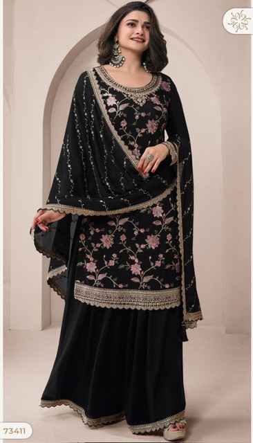 Vinay Kuleesh Lekha Chinon Dress Material 4 pcs Catalogue