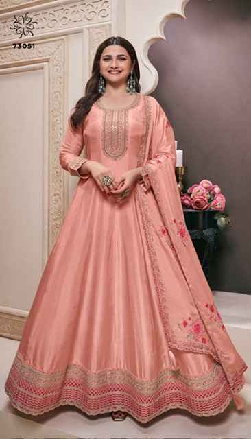 Vinay Kuleesh Naaz Moonga Silk Dress 4 pcs Catalogue