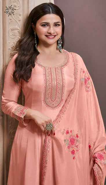 Vinay Kuleesh Naaz Moonga Silk Dress 4 pcs Catalogue