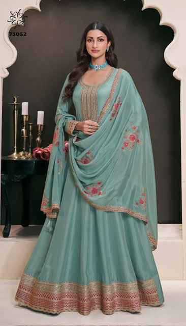 Vinay Kuleesh Naaz Moonga Silk Dress 4 pcs Catalogue