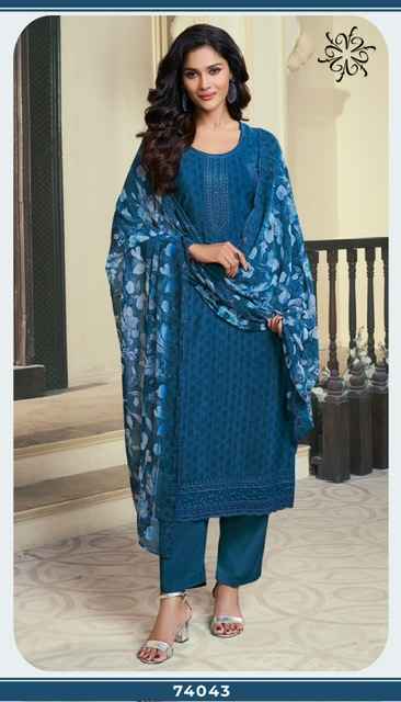 Vinay Silkina Royal Crepe 47 Royal Crepe Dress Material 8 pcs Catalogue