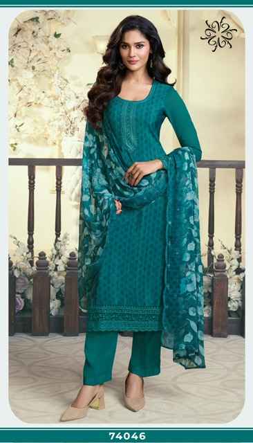Vinay Silkina Royal Crepe 47 Royal Crepe Dress Material 8 pcs Catalogue