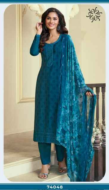 Vinay Silkina Royal Crepe 47 Royal Crepe Dress Material 8 pcs Catalogue