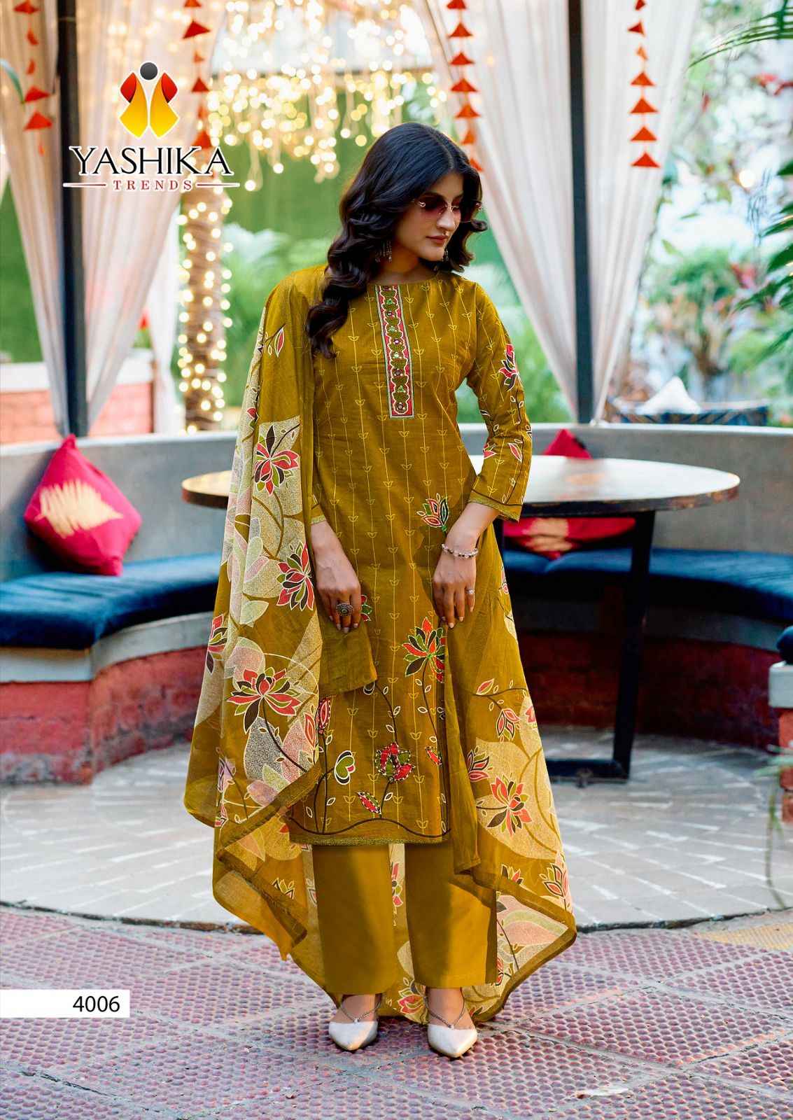 Yashika Trends Dua Vol 4 Cotton Dress Material 8 pcs Catalogue