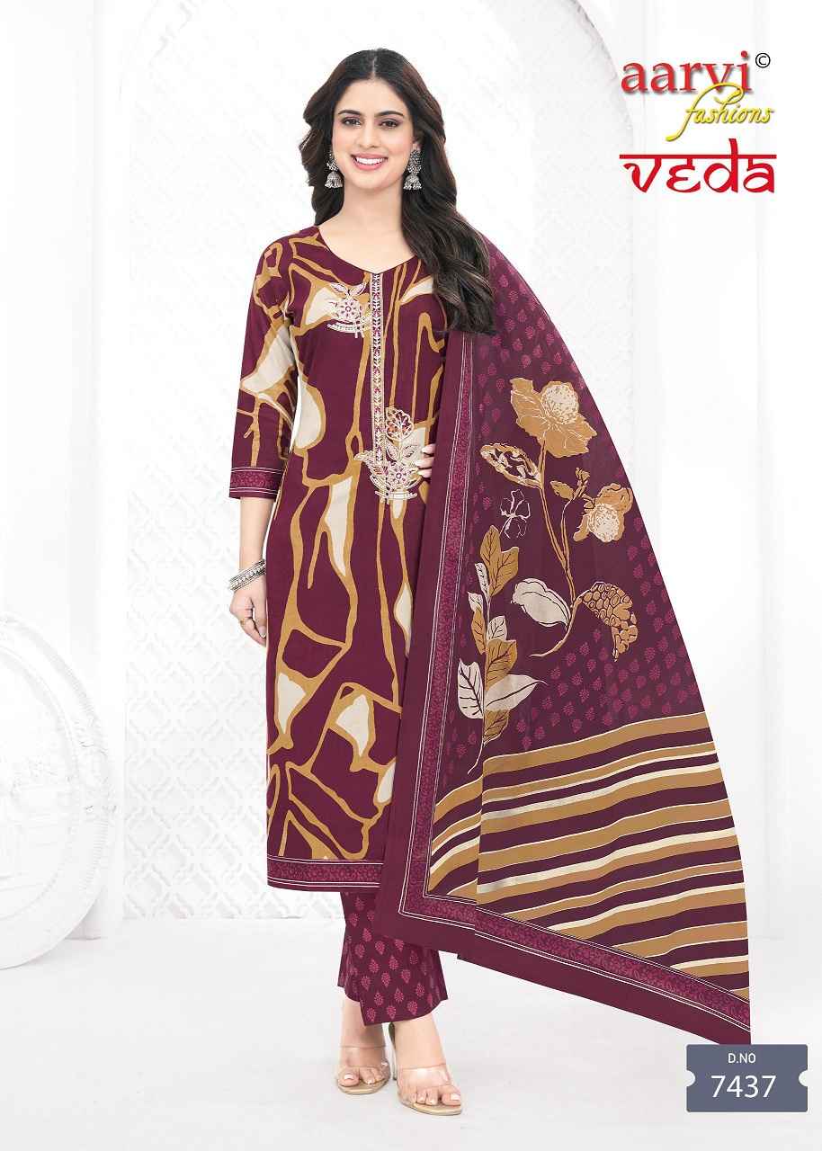 Aarvi Fashion Veda Vol-1 Readymade Cotton Dress (12 pcs Catalogue)