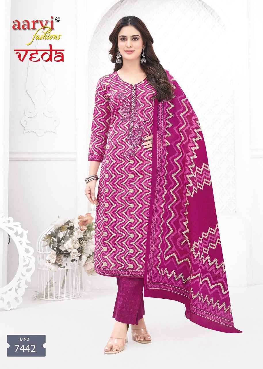 Aarvi Fashion Veda Vol-1 Readymade Cotton Dress (12 pcs Catalogue)