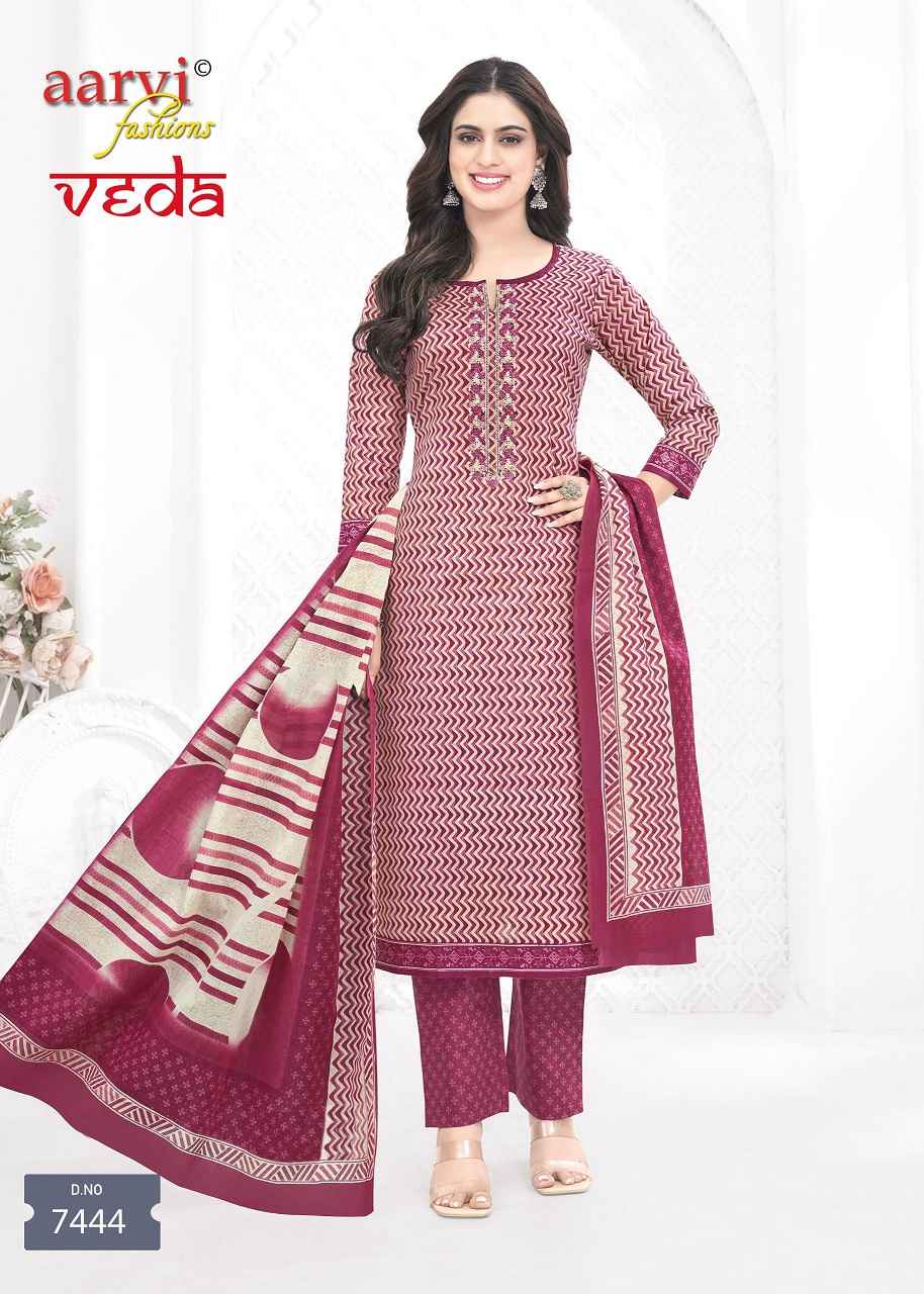 Aarvi Fashion Veda Vol-1 Readymade Cotton Dress (12 pcs Catalogue)