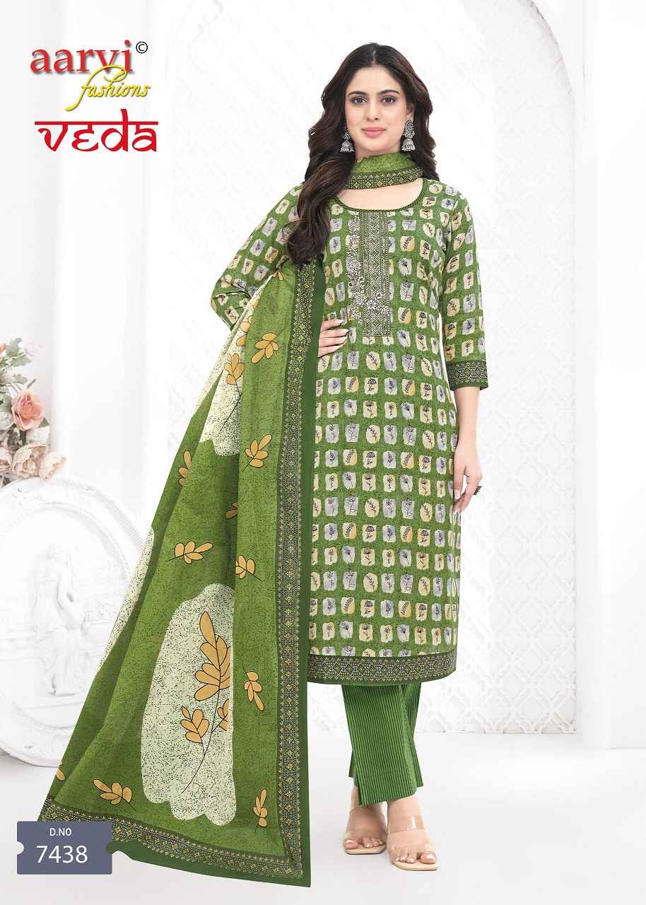 Aarvi Fashion Veda Vol-1 Readymade Cotton Dress (12 pcs Catalogue)