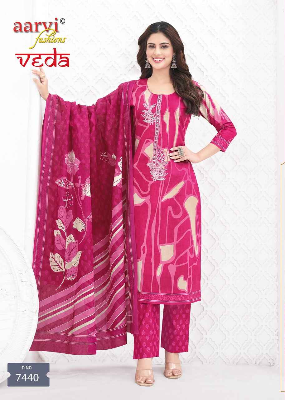 Aarvi Fashion Veda Vol-1 Readymade Cotton Dress (12 pcs Catalogue)