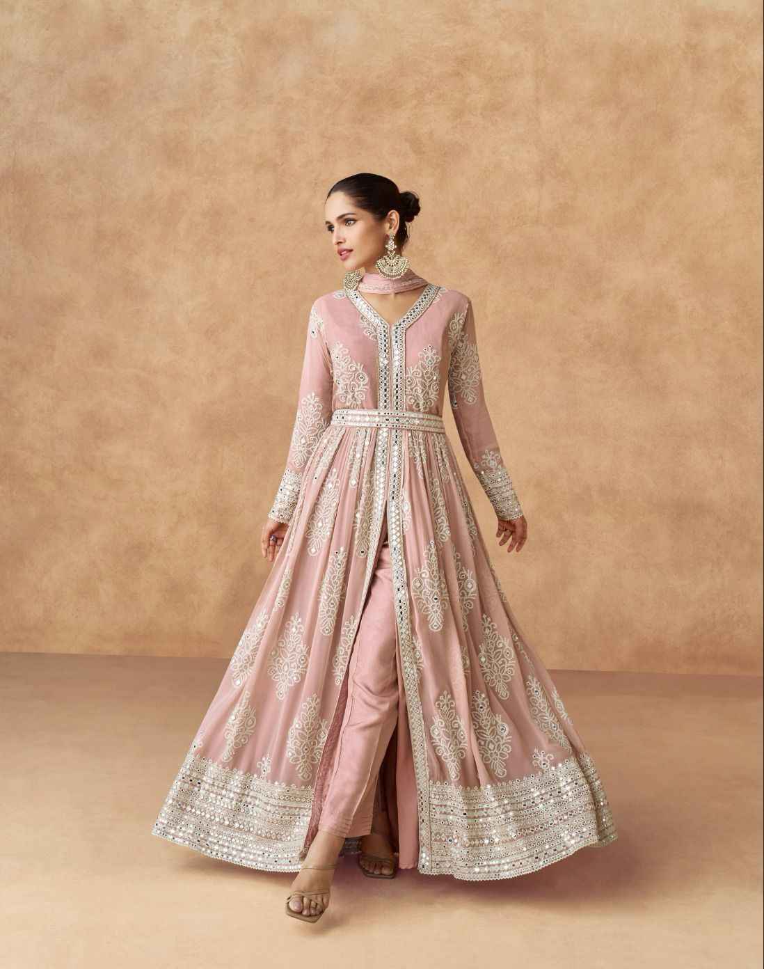 Aashirwad Creation Ananya Readymade Georgette Dress 3 pcs Catalogue