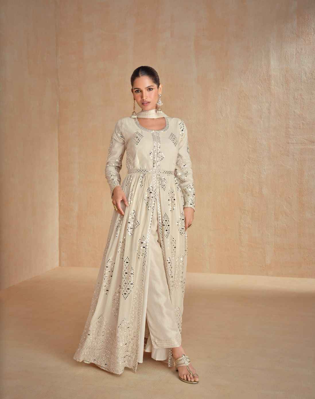 Aashirwad Creation Ananya Readymade Georgette Dress 3 pcs Catalogue