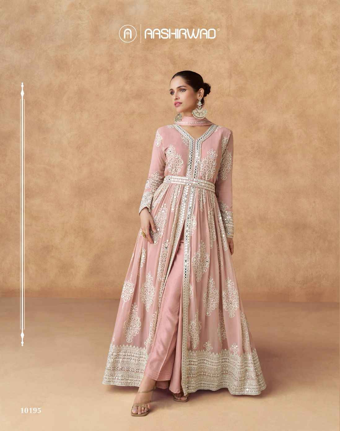 Aashirwad Creation Ananya Readymade Georgette Dress 3 pcs Catalogue