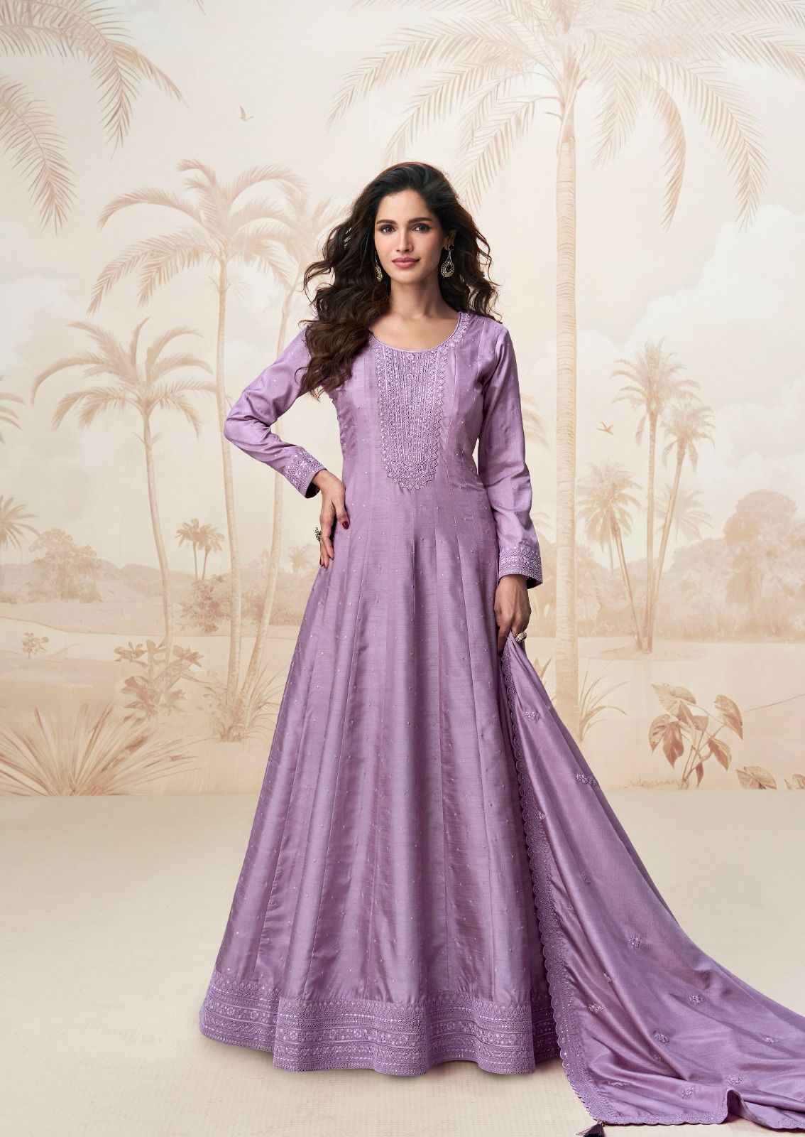 Aashirwad Creation Raagini Readymade Silk Dress (5 pcs Catalogue)