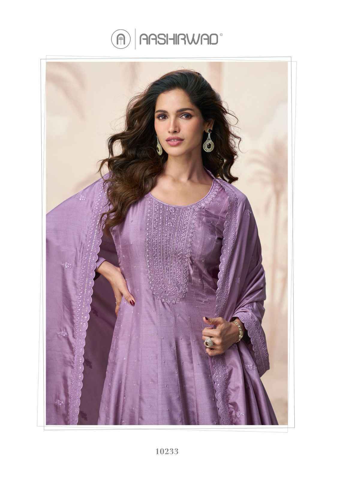 Aashirwad Creation Raagini Readymade Silk Dress (5 pcs Catalogue)