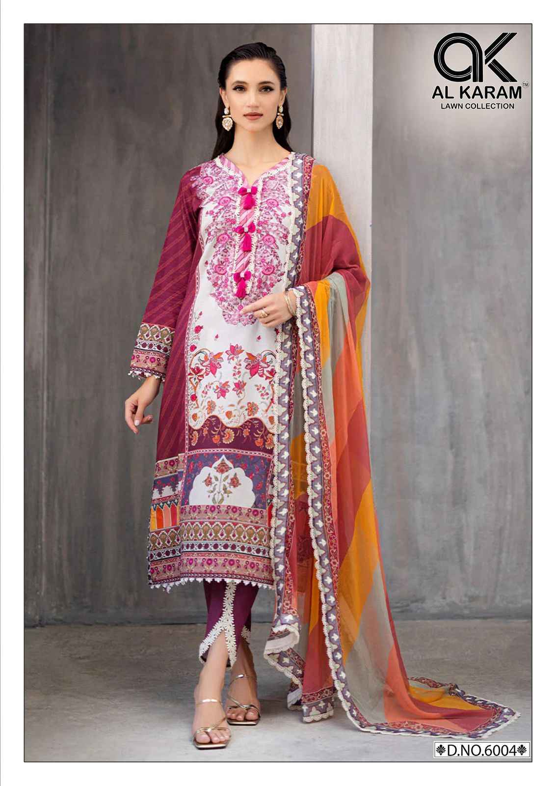 Al Karam Florence Vol 6 Cambric Cotton Dress Material 6 pcs Catalogue