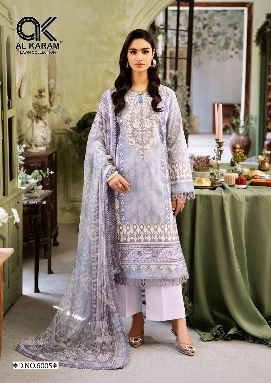 Al Karam Florence Vol 6 Cambric Cotton Dress Material 6 pcs Catalogue