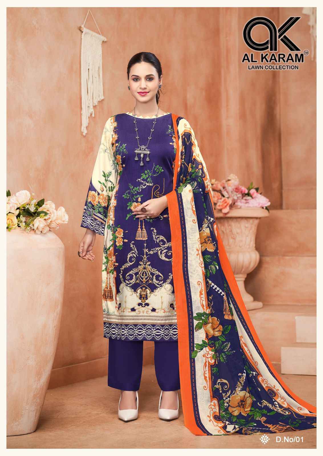 Al Karam Kasida Vol-1 Viscouse Rayon Dress Material (6 pcs Catalogue)