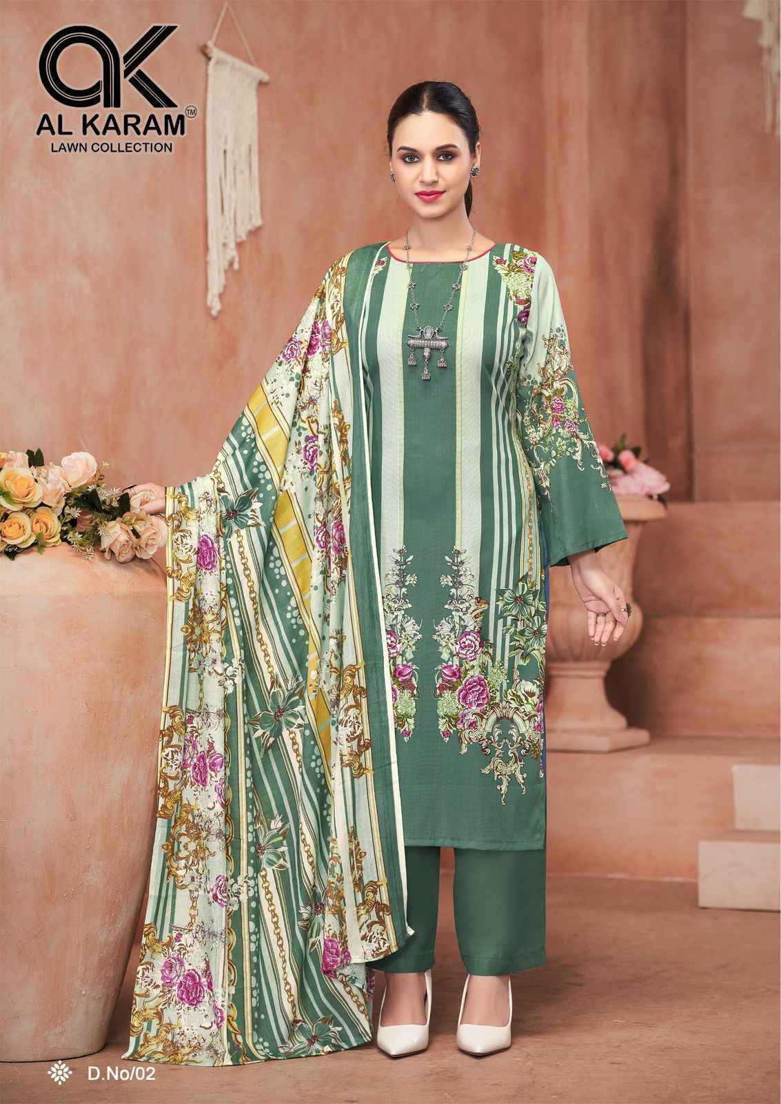 Al Karam Kasida Vol-1 Viscouse Rayon Dress Material (6 pcs Catalogue)