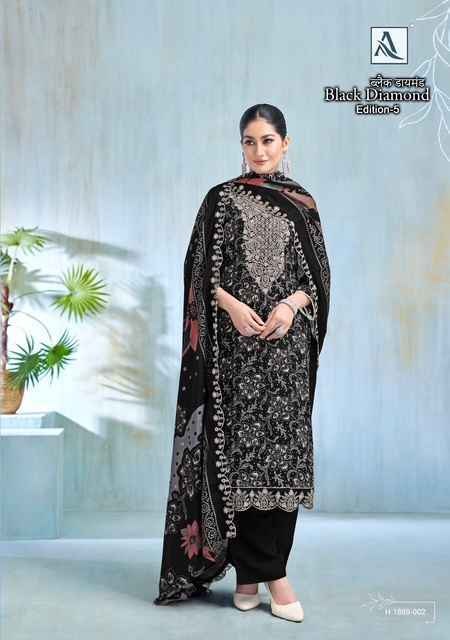 Alok Black Diamond Edition-5 Rayon Dress Material (6 pcs Catalogue)